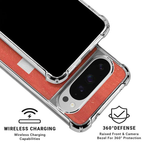 Switzerland Flag Distressed Google Pixel 10 Pro Clear Case